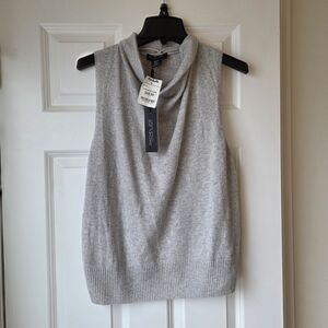 Gray Sleeveless Women's Sweater